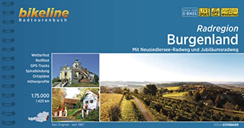 Esterbauer Verlag - Radregion Burgenland: Mit Neusiedlersee-Radweg und Jubiläumsradweg, 1:75.000, 1.420 km, wetterfest/reißfest, GPS-Tracks Download, LiveUpdate (Bikeline Radtourenbücher) - Preis vom 10.10.2026 11:48:34 h