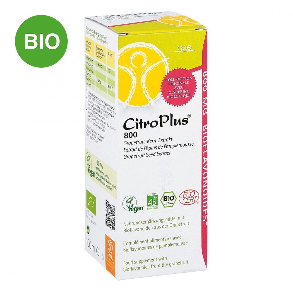 GSE Vertrieb Biologische Nahrungsergänzungs- & Hei Citroplus 800 Bio Grapefruit Kern Extrakt Liquidum 09004689