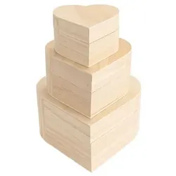 JULIA JITTENMEIER Kreativ-Set Holzboxen in Herzform 6tlg.