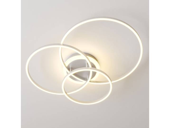 Tula Deckenleuchte Smart Home Nickel - Lindby - Wohnzimmer - Modern - Metall - Mehrflammig