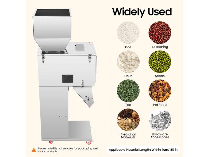 Machine d'emballage et de remplissage automatique 10-999g, scelleuse verticale multifonctionnelle pour sachets, remplisseuse de granulés et de poudre pour riz, farine, thé, café