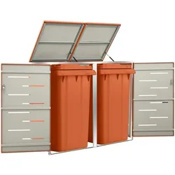 vidaXL, Gartenhaus + Gartenschrank, Clay
