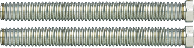 BWT Trinkwasser-Anschluss-Set 11877 DN 32, 2 Edelstahlwellrohrschläuche