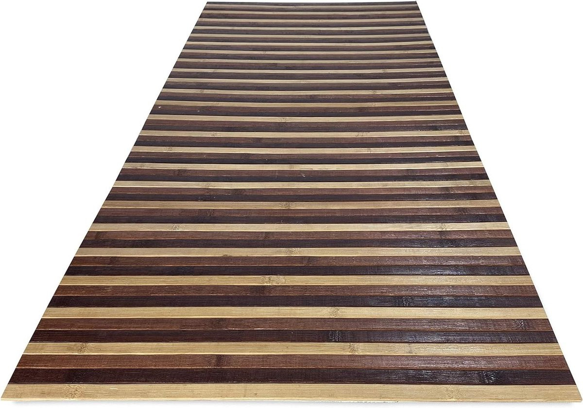 Bruine Keukenloper van Bamboe met Antislip Onderkant - 50 x 360 cm