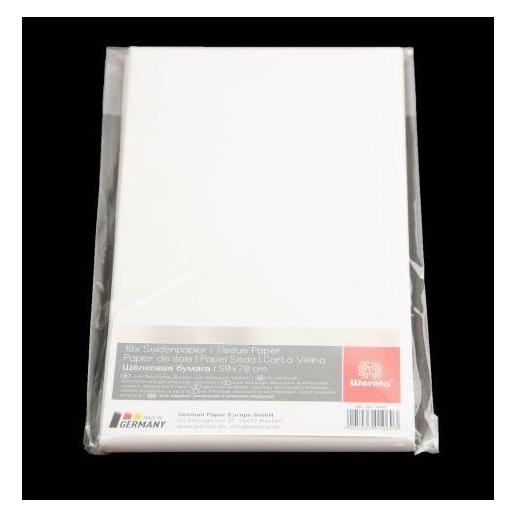 Werola Blumenseide 50x70cm weiss (20 g/m², 10x) (1060)