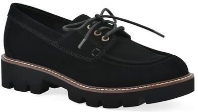 Women's Gino Lug Sole Loafer by White Mountain in Black Suede (Size 11 M)