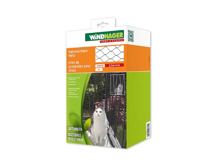 Windhager Katzenschutz Netz 4 × 2.5 m