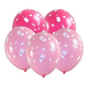 Arpex Babyparty-Luftballons für ein Mädchen, 5 Stück (5x) (47594243)