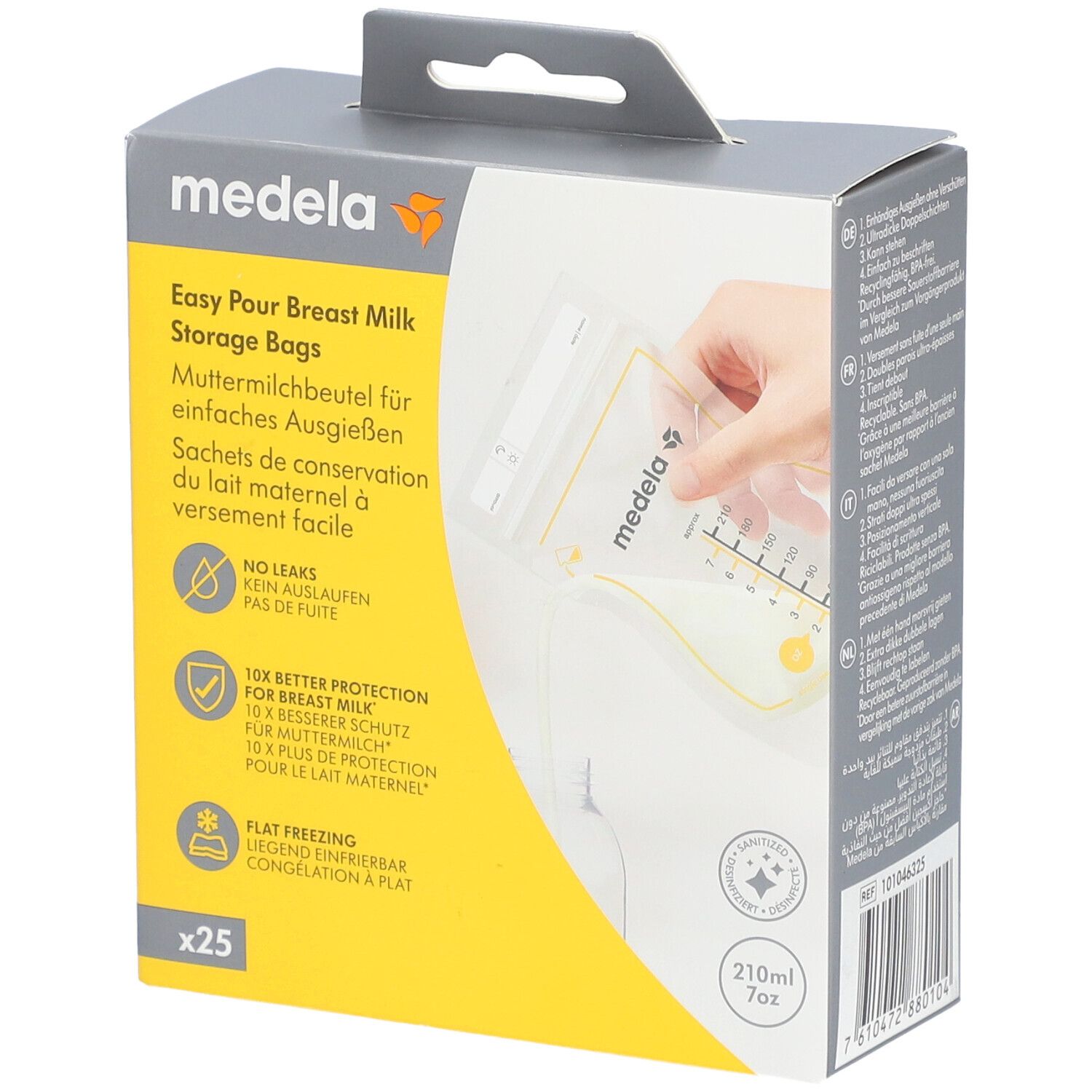 Medela EasyPour Muttermilchbeutel 210 ml 25 St Beutel