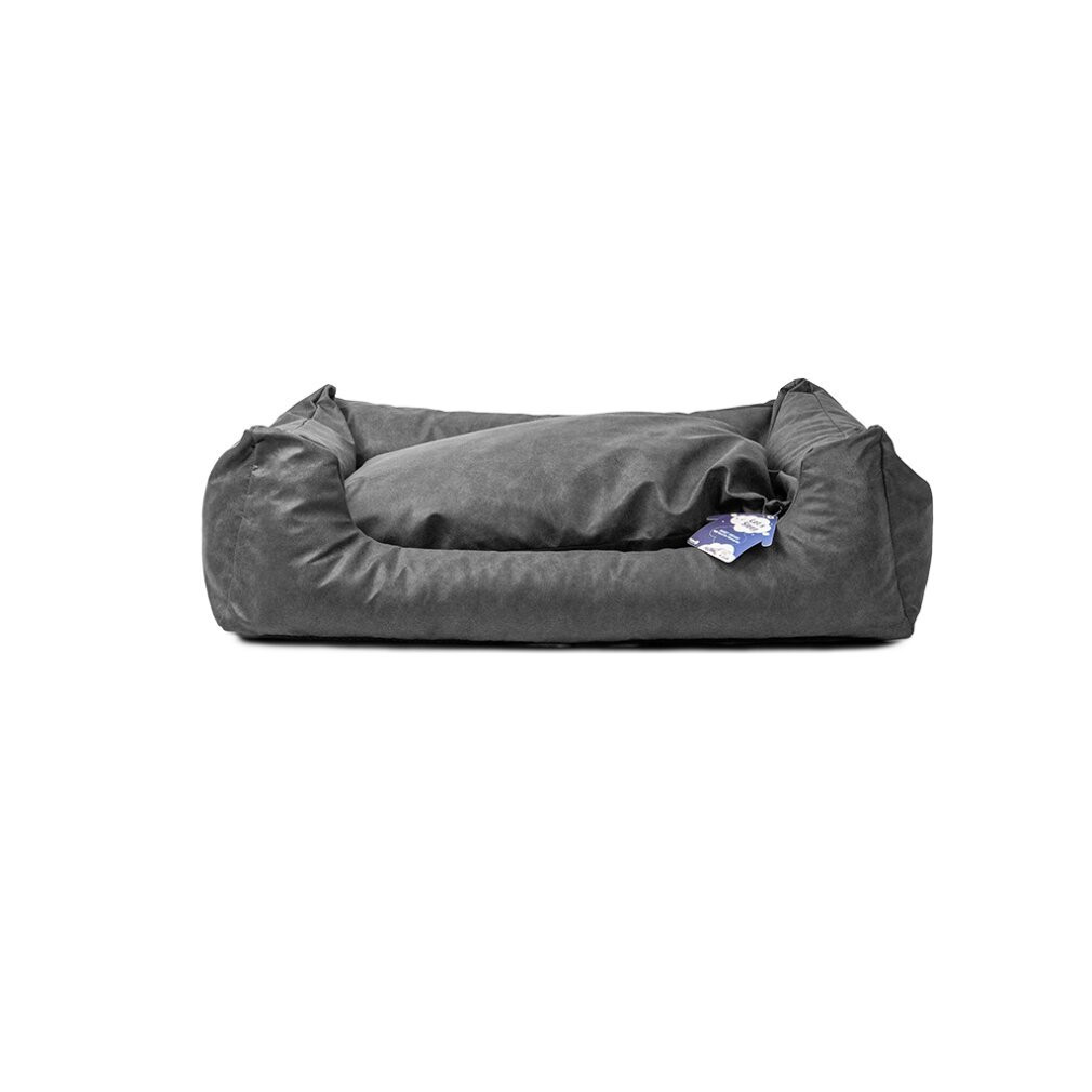 Lets Sleep Sweet Dreams hondenbed met kussen, antraciet, maat L