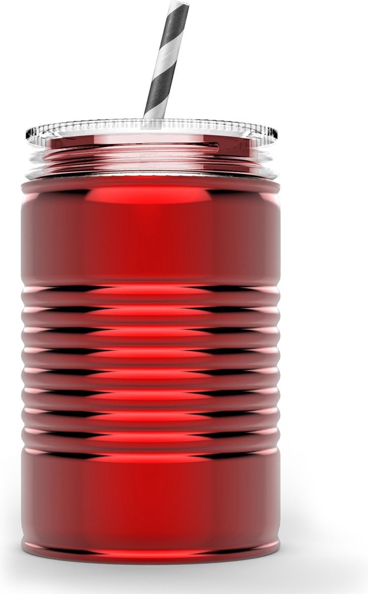 Asobu Mason Jar I can - 540 ml - Rood