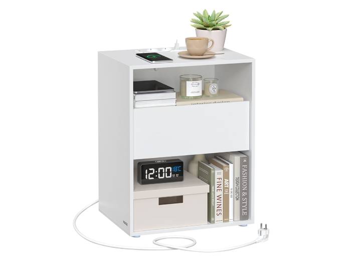 Table de chevet snapsemble montage super rapide blanc