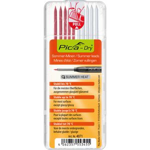 Pica Tieflochmarkerminen Dry 4071 Ersatzminenset, Sommer-Minen, 2,8mm, wasserfest, 10 Stück