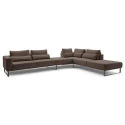 Musterring Ecksofa JustB! PM100 Stoff Braun Espresso