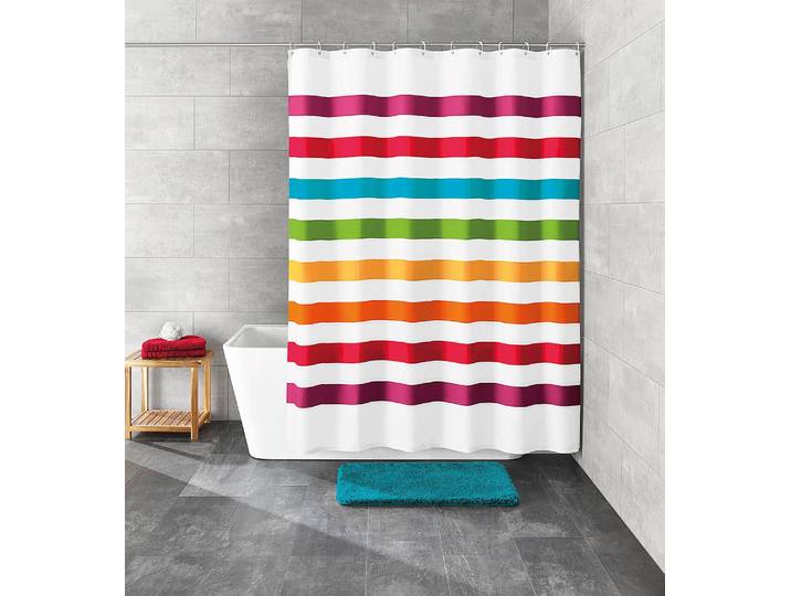 Rideau de douche Slect 100 % polyester Multicolore/Multicolore 180 x 200 x 0cm
