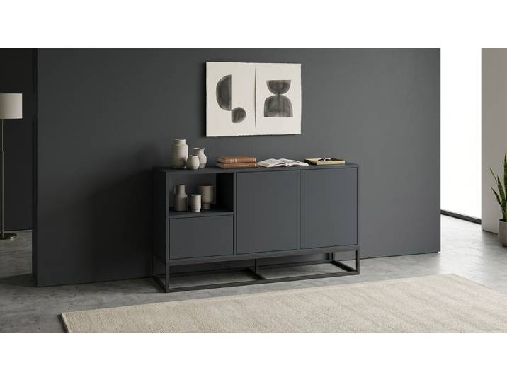 Schwarzes Sideboard Premium Dekore Schwarz
