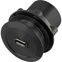 TRU COMPONENTS Micro USB-01-BK Micro USB-Einbaubuchse 2.0 Buchse, Einbau Micro USB A Buchse auf Micro USB B Stecker Inhalt: 1 St. 1365797