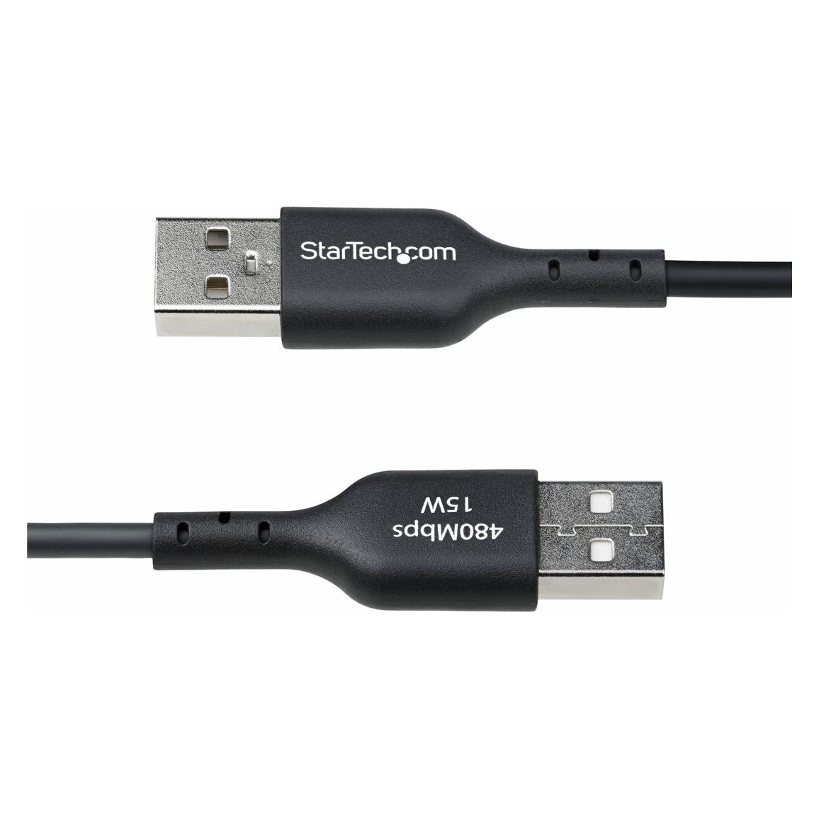 StarTech Cable USB-A to USB-C 1m Black (1 m, USB 2.0, 15 W) (USB2AC1MNC)