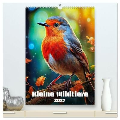 Kleine Wildtiere (hochwertiger Premium Wandkalender 2027 DIN A2 hoch), Kunstdruck in Hochglanz