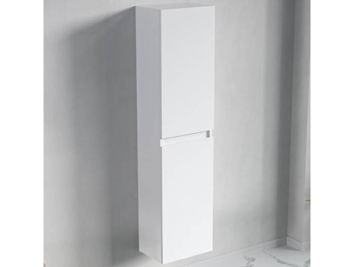 LOMAZOO colonne salle de bain Marbella blanc brillant - 140cm