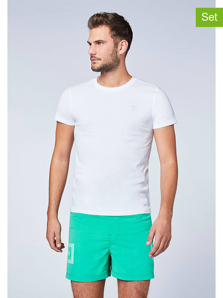 Chiemsee 2er-Set: Shirts in Weiß - XL