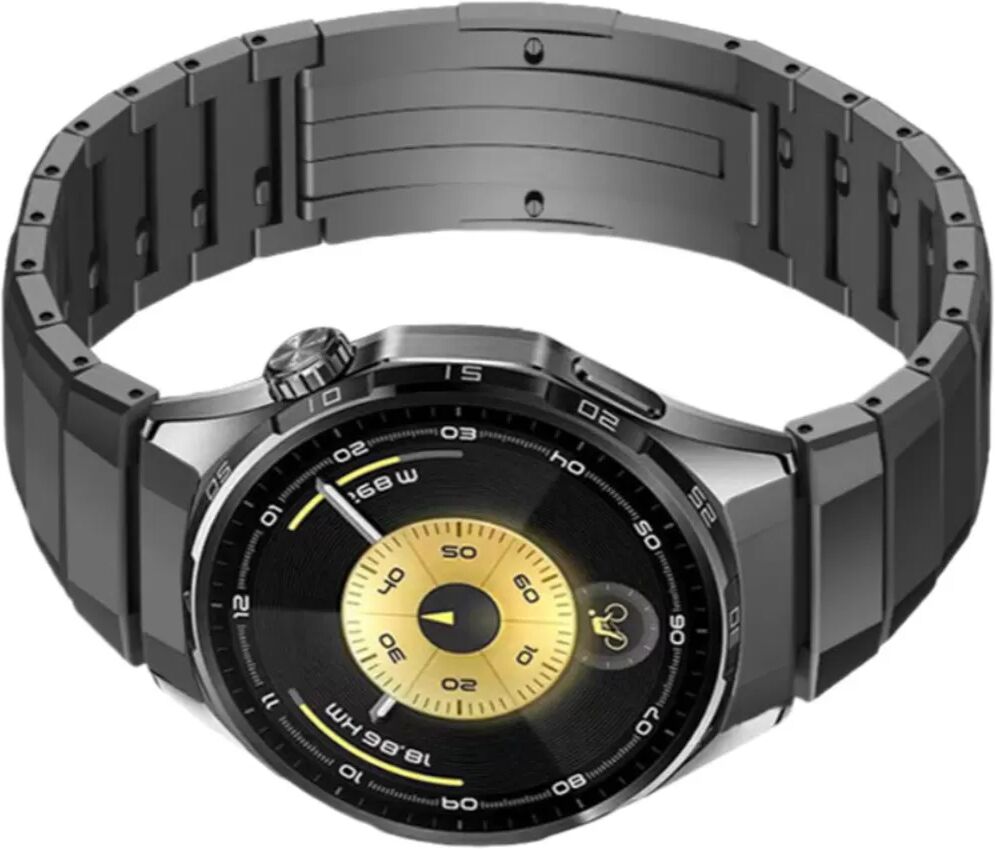 INF Titan Uhrenarmband kompatibel mit Huawei Watch GT6 - Schnellverschluss, Kratzfest Grau