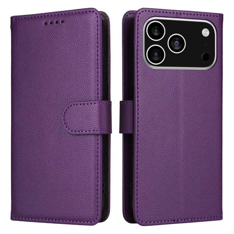 Cover-Discount Lederoptik-Hülle mit strukturierter Oberfläche (Apple iPhone 17 Pro, Apple iPhone 18 Pro) (61210635)