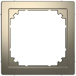 Merten Adapter um System M in System Design zu integrieren, Nickelmetallic