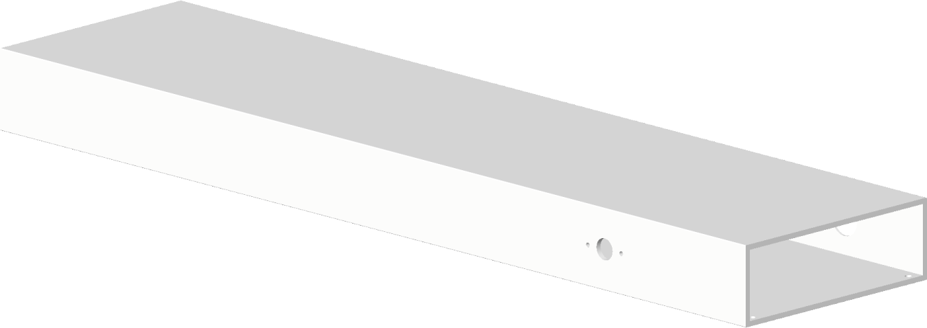 Dornbracht tube rectangulaire 092822264-33 noir mat