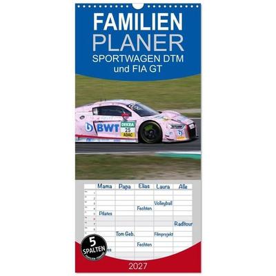 Familienplaner 2027 - SPORTWAGEN DTM und FIA GT mit 5 Spalten (Wandkalender, 21 x 45 cm) CALVENDO