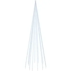 vidaXL LED-Weihnachtsbaum für Fahnenmast Kaltweiß 732 LEDs 500 cm