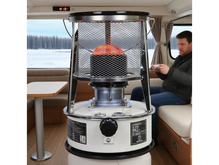 Chauffage portable intérieur/extérieur pour la pêche sur glace, le camping, la tente, le garage, l'atelier, le barbecue, avec arrêt automatique de sécurité