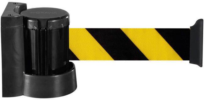 Moravia Sangle murale MORION jaune/noir rayée, longueur 3000 mm (179.18.124)