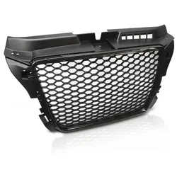 Sportgrill / Kühlergrill kompatibel mit A3 8P Facelift 08-12 Hochglanz schwarz in Wabendesign