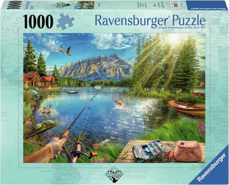 Ravensburger Puzzel Leven aan het meer, 1000 stukjes, Landschap