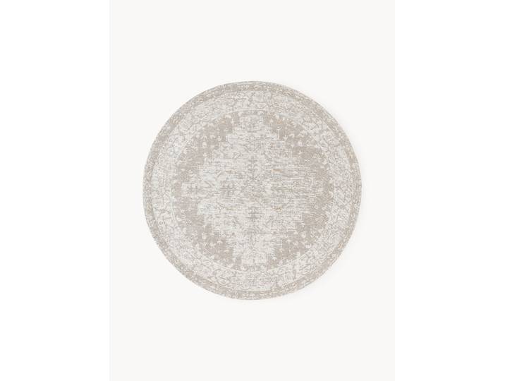 Tapis rond chenille tissé main Naples