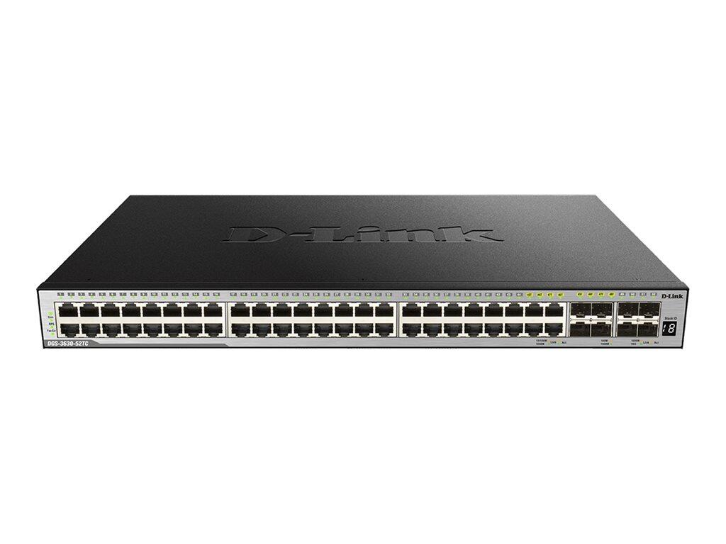 D-Link DGS-3630-52TC/SI/E, 52-Port Layer 3 Gigabit Stack Switch