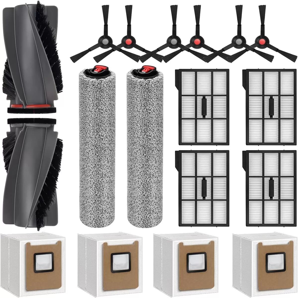 INF Kit de 17 Accessoires de Remplacement Compatible avec Eufy RoboVac E25 Omni / E28 Omni