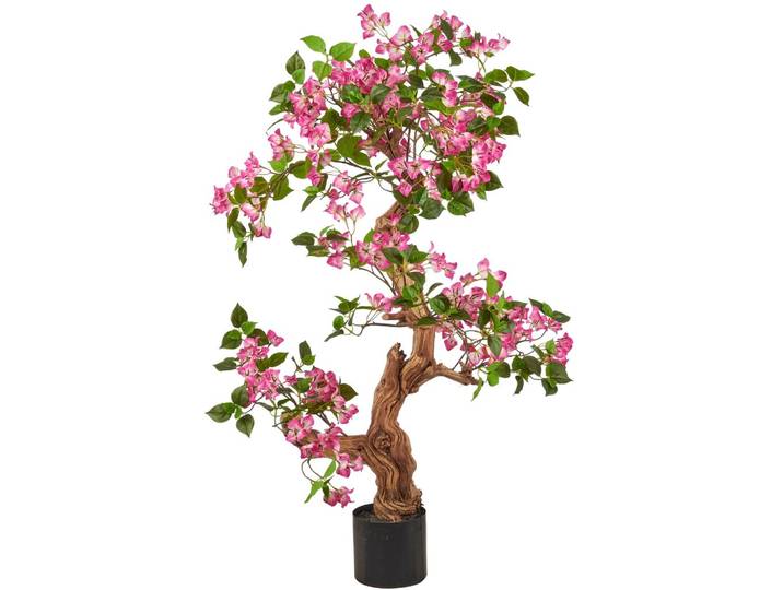 Kunstblume Mauve/Braun/Schwarz