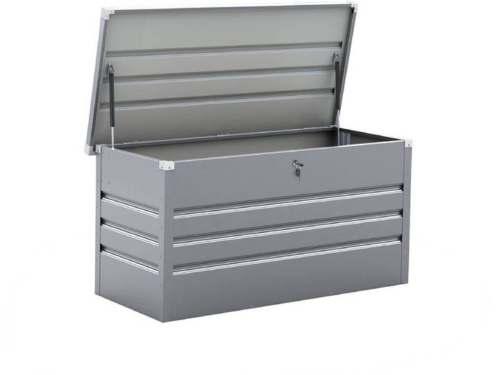 Coffre de Jardin Métal Store - 371L - Argent