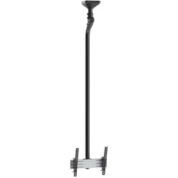 KIMEX - Neigbarer Deckenhalter für 1 Hochformatbildschirm 43''-75'' - Höhe 225cm