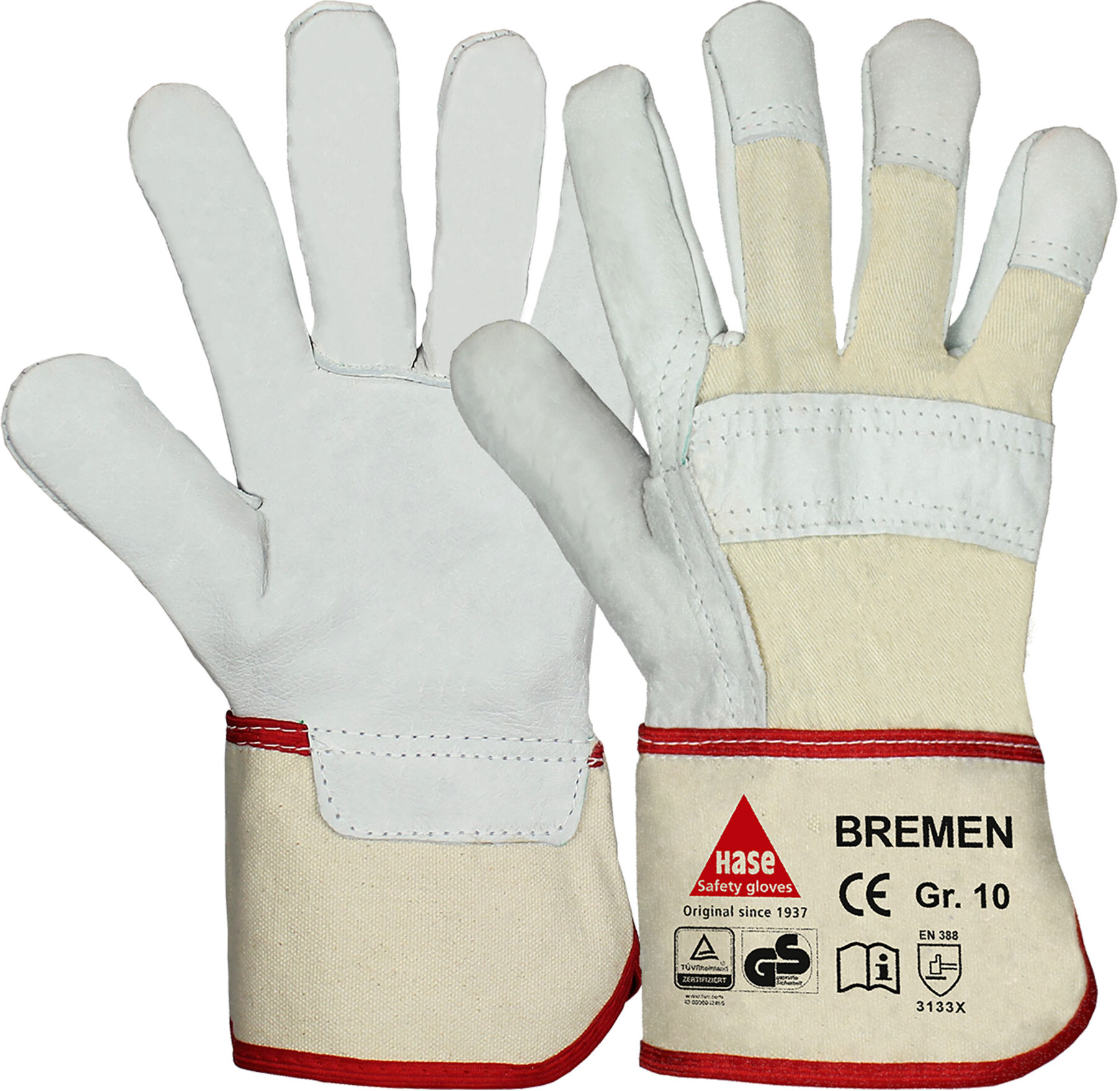 Hase Arbeitshandschuhe Bremen Größe 11, Rindnarbenleder (291000-11)