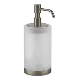 Gessi Emporio Seifenspender, Standversion, Behälter aus satiniertem Glas, 38839149, Farbe: Finox Optik