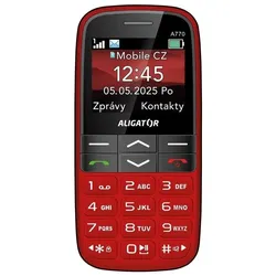 Aligator A770 Senior rot + Tischladegerät (2.20"), Tastenhandy, Rot