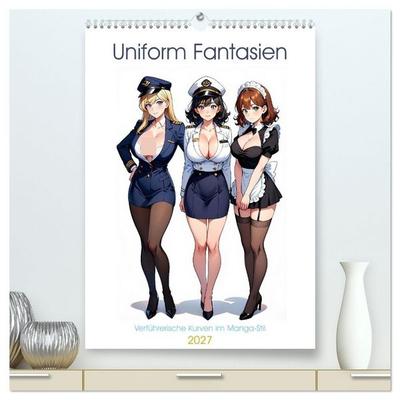 Uniform Fantasien (hochwertiger Premium Wandkalender 2027 DIN A2 hoch), Kunstdruck in Hochglanz