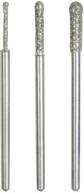 Proxxon Fraises à meuler diamantées, boule Ø 3,2 mm, 2 pièces (28234)