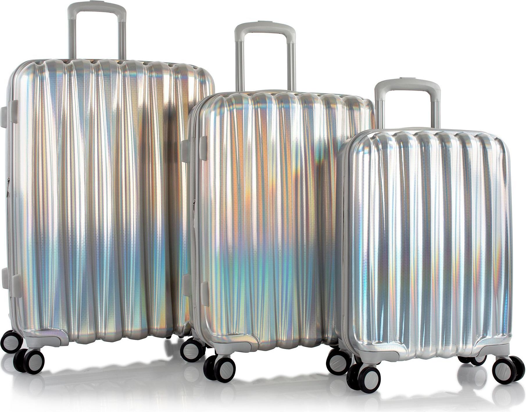 HEYS Trolley Astro 3pc Set Silver silberfarben 76cm