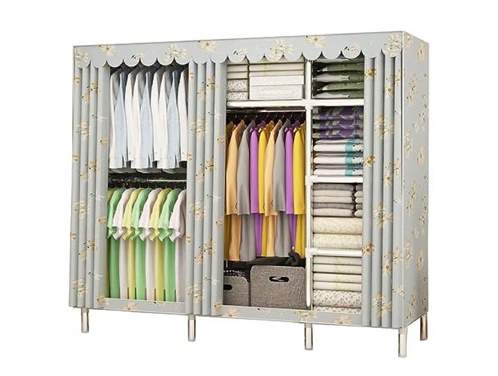 SDGBCXD Tragbarer Kleiderschrank, 66