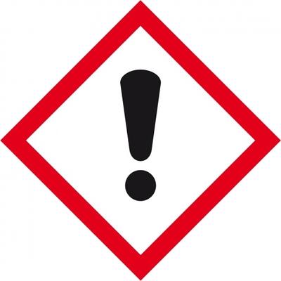 Aufkleber I Gefahrensymbol Ausrufezeichen GHS 07, Folie, selbstklebend, 32x32mm, 500/Rolle, GHS-Verordnung