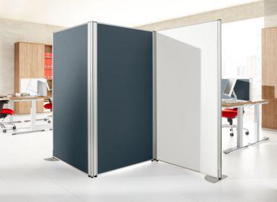 Stellwand Schallschutz System 40, Akustik- & Sichtschutz, B 1000 x H 1200 mm, grau